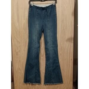 Ashley Mason Amanda Flare Bell Bottom Jeans Fitted Through Hips Elastic‎ Waist 5